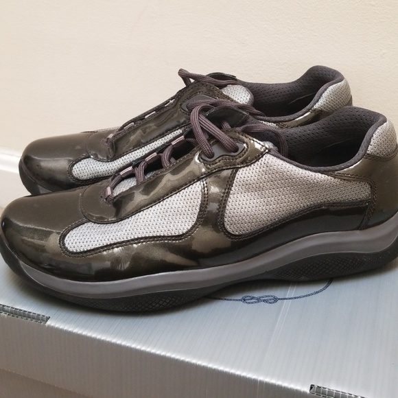 Prada America's WorldCup Patent leather Sneakers - Picture 2 of 5